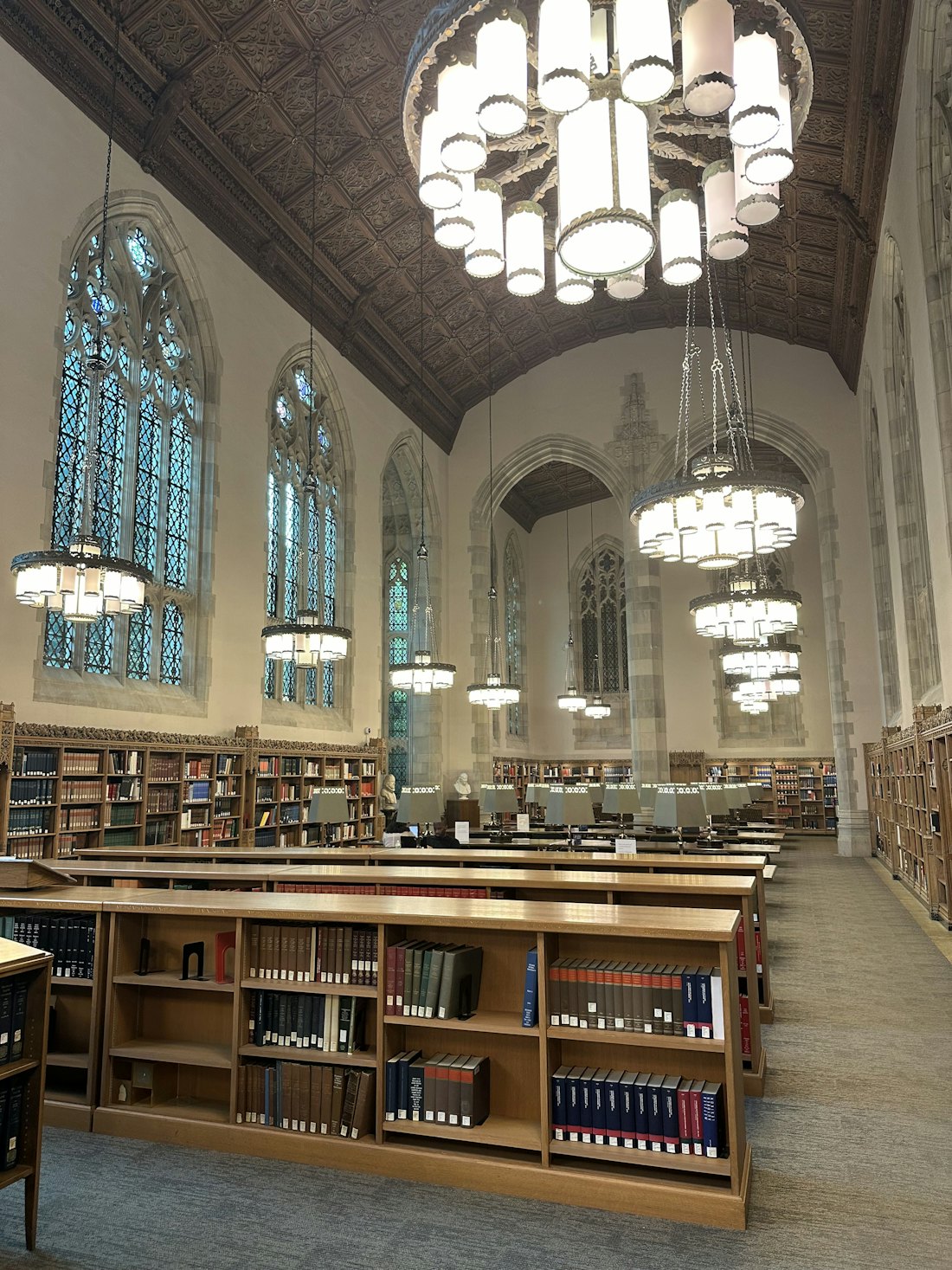 The nave of Yale’s Sterling Memorial Library.